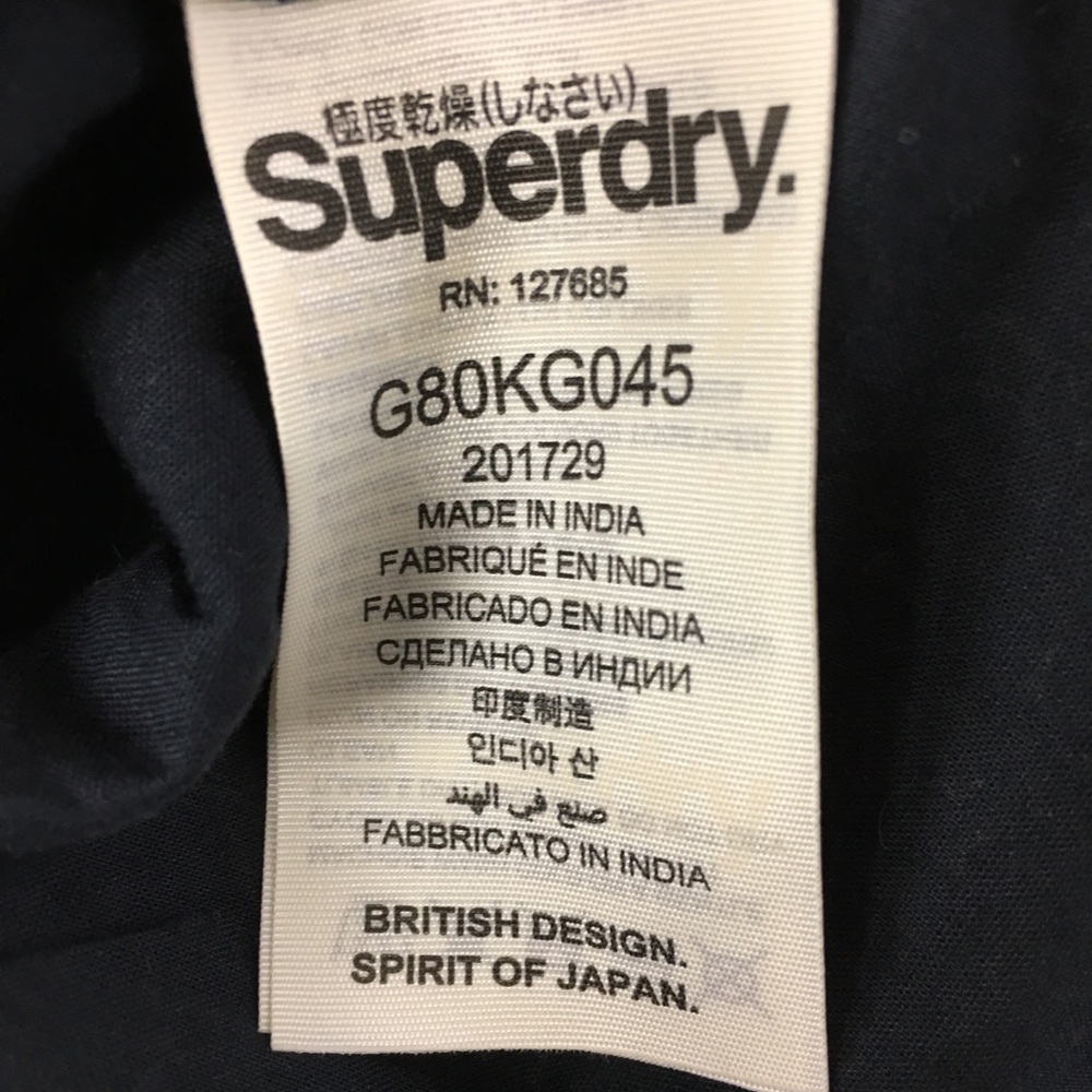 SuperDry Sleeveless Ribbed Lace Midi Dress, Size Small Blue - Picture 7 of 7